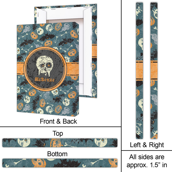 Vintage / Grunge Halloween 20x30 - Canvas Print - Approval