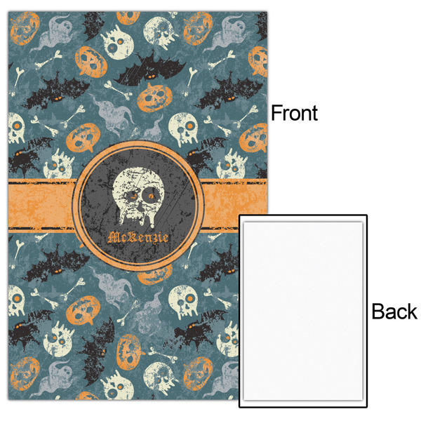 Vintage / Grunge Halloween 20x30 - Matte Poster - Front & Back