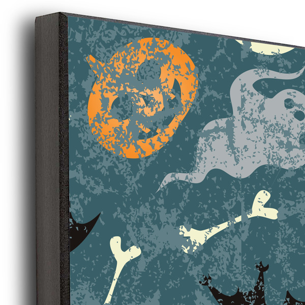 Vintage / Grunge Halloween 20x30 Wood Print - Closeup