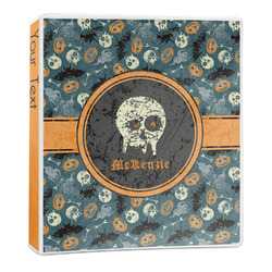 Vintage / Grunge Halloween 3-Ring Binder (Personalized)