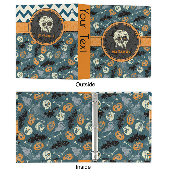 Vintage / Grunge Halloween 3 Ring Binders - Full Wrap - 1" - APPROVAL