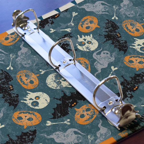 Vintage / Grunge Halloween 3 Ring Binders - Full Wrap - 1" - DETAIL