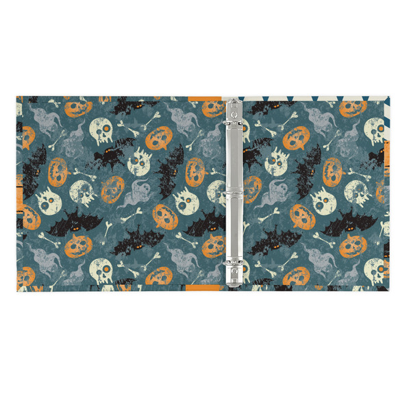 Vintage / Grunge Halloween 3 Ring Binders - Full Wrap - 1" - OPEN INSIDE
