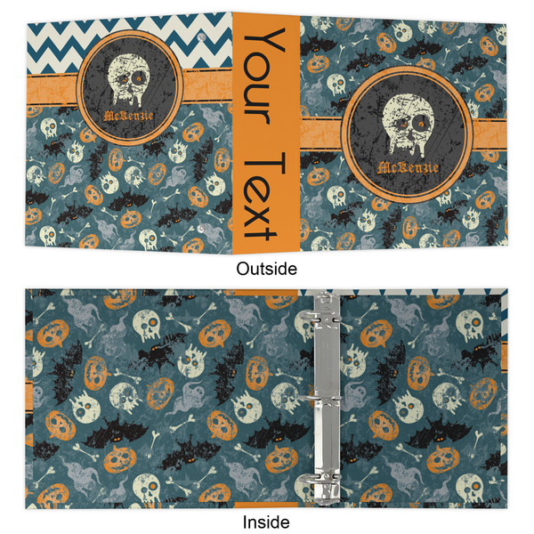 Vintage / Grunge Halloween 3 Ring Binders - Full Wrap - 2" - APPROVAL