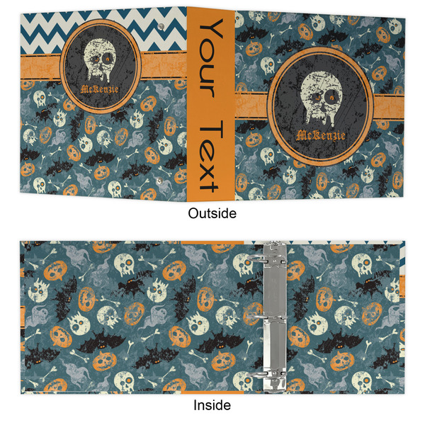 Vintage / Grunge Halloween 3 Ring Binders - Full Wrap - 3" - APPROVAL