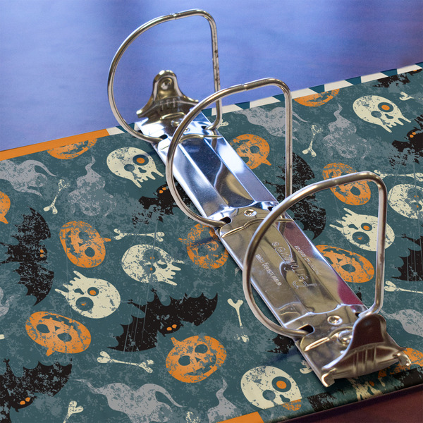 Vintage / Grunge Halloween 3 Ring Binders - Full Wrap - 3" - DETAIL
