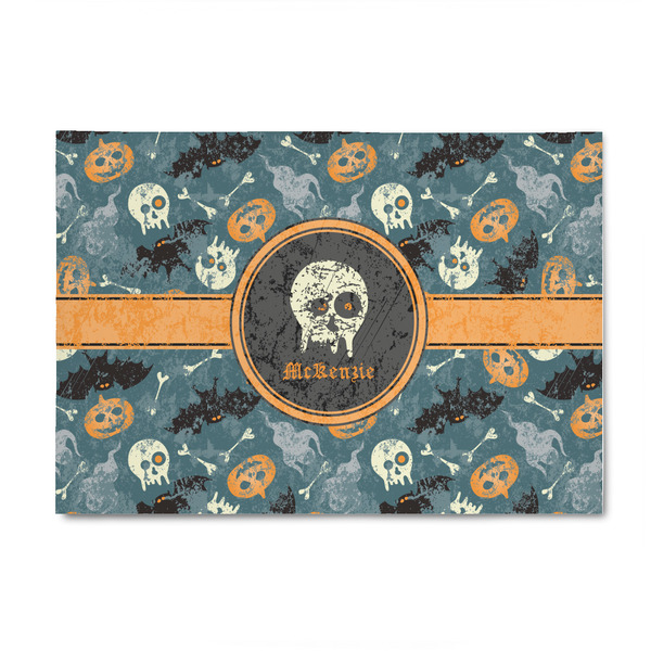 Custom Vintage / Grunge Halloween 4' x 6' Indoor Area Rug (Personalized)