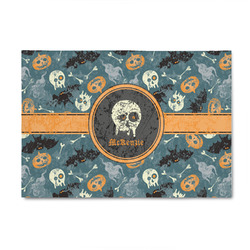 Vintage / Grunge Halloween 4' x 6' Patio Rug (Personalized)