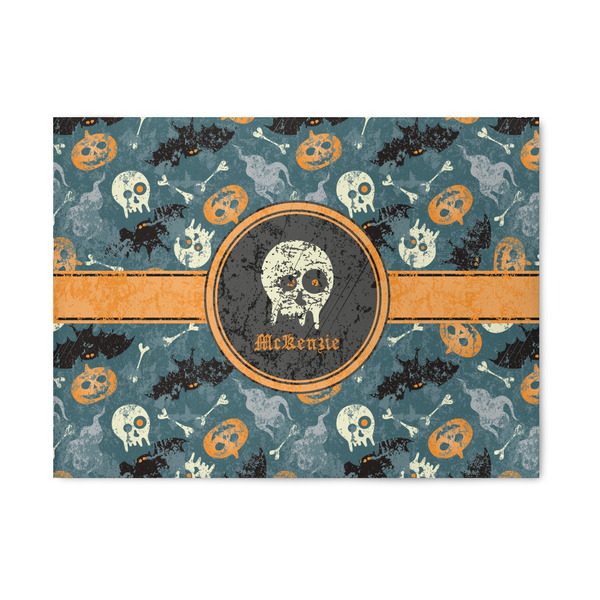Custom Vintage / Grunge Halloween 5' x 7' Patio Rug (Personalized)