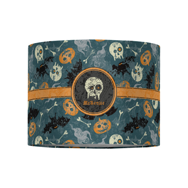 Vintage / Grunge Halloween 8" Drum Lampshade - FRONT (Fabric)