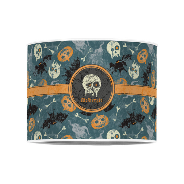 Vintage / Grunge Halloween 8" Drum Lampshade - FRONT (Poly Film)