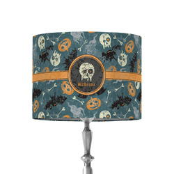 Vintage / Grunge Halloween 8" Drum Lamp Shade - Fabric (Personalized)
