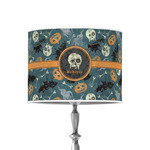 Vintage / Grunge Halloween 8" Drum Lamp Shade - Poly-film (Personalized)