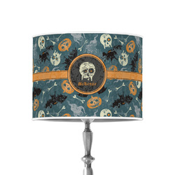 Vintage / Grunge Halloween 8" Drum Lamp Shade - Poly-film (Personalized)