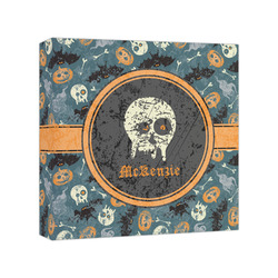 Vintage / Grunge Halloween Canvas Print - 8x8 (Personalized)