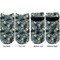 Vintage / Grunge Halloween Adult Ankle Socks - Double Pair - Front and Back - Apvl