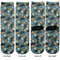 Vintage / Grunge Halloween Adult Crew Socks - Double Pair - Front and Back - Apvl