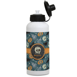 Vintage / Grunge Halloween Water Bottles - Aluminum - 20 oz - White (Personalized)
