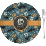 Vintage / Grunge Halloween 8" Glass Appetizer / Dessert Plates - Single or Set (Personalized)