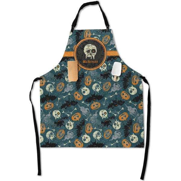 Custom Vintage / Grunge Halloween Apron With Pockets w/ Name or Text