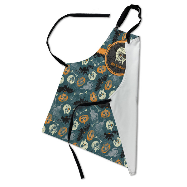 Vintage / Grunge Halloween Apron - Folded