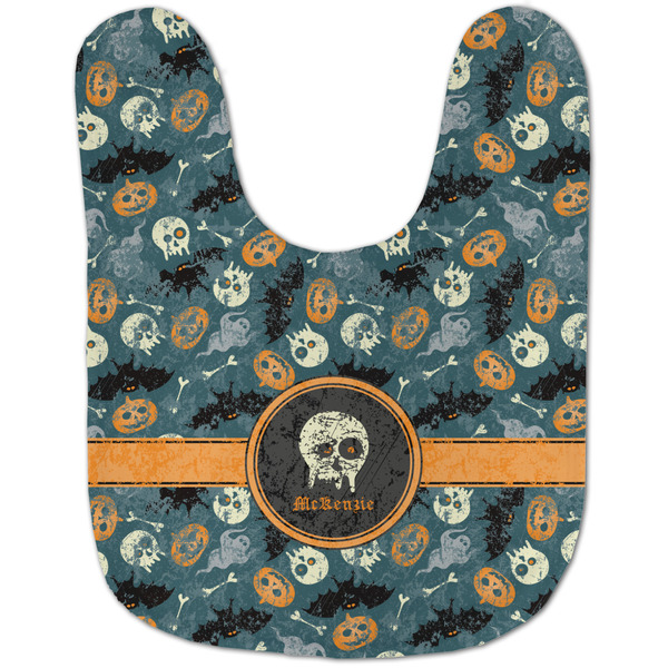 Vintage / Grunge Halloween Baby Bib - AFT flat