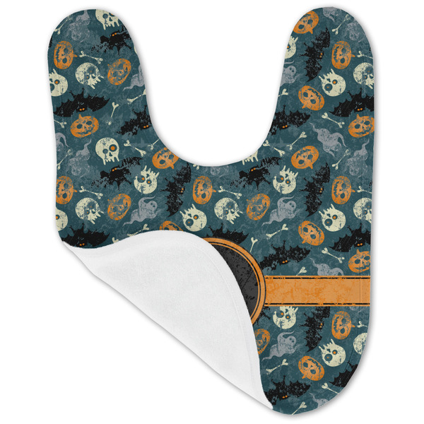 Vintage / Grunge Halloween Baby Bib - AFT folded