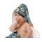 Vintage / Grunge Halloween Baby Hooded Towel on Child