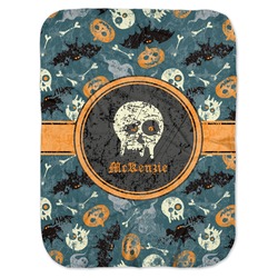 Vintage / Grunge Halloween Baby Swaddling Blanket (Personalized)