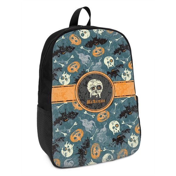 Custom Vintage / Grunge Halloween Kids Backpack (Personalized)