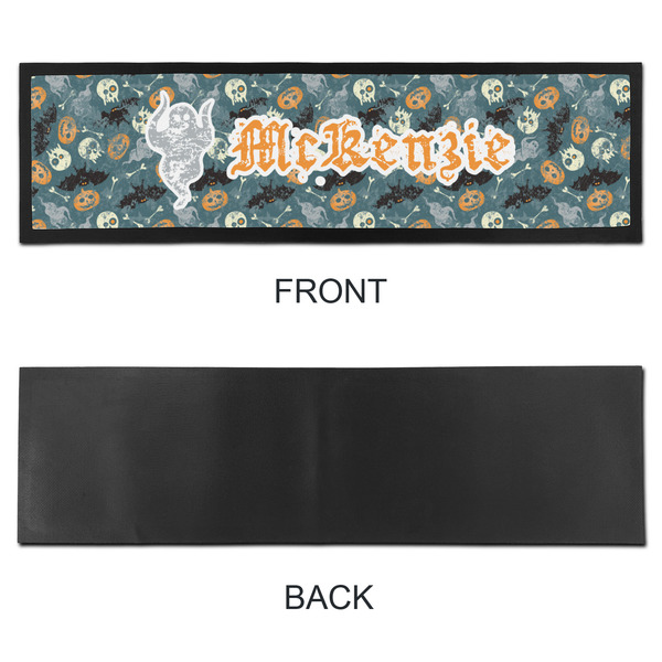 Vintage / Grunge Halloween Bar Mat - Large - APPROVAL