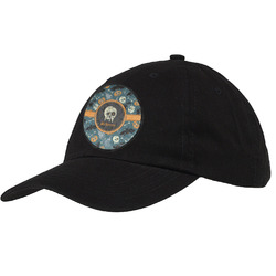Vintage / Grunge Halloween Baseball Cap - Black (Personalized)