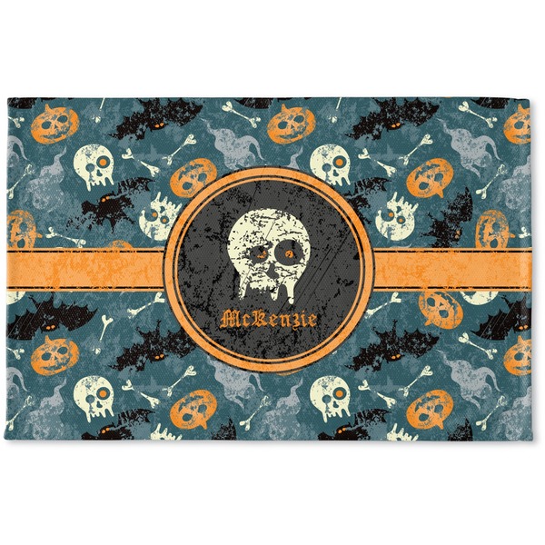 Custom Vintage / Grunge Halloween Woven Mat (Personalized)