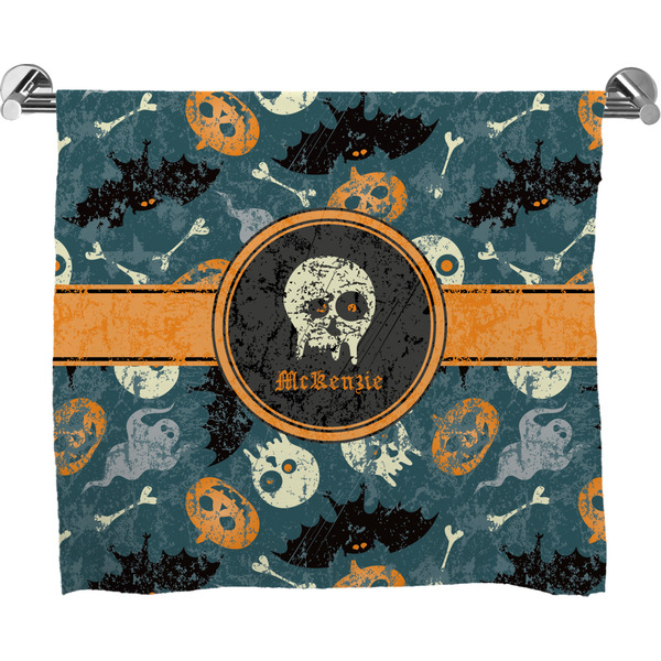 Custom Vintage / Grunge Halloween Bath Towel (Personalized)
