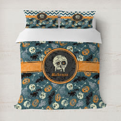 Vintage / Grunge Halloween Duvet Cover (Personalized)