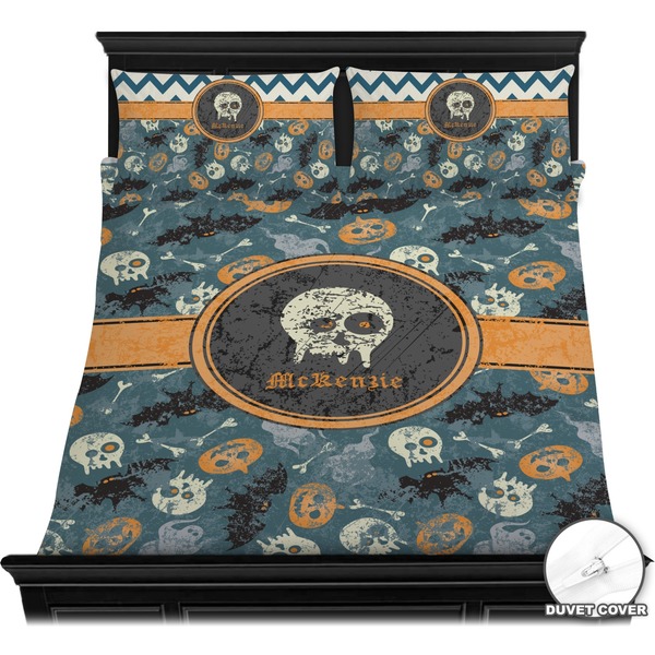 Vintage / Grunge Halloween Bedding Set (Queen) - Duvet