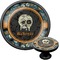 Vintage / Grunge Halloween Cabinet Knob (Black) (Personalized)