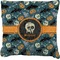 Vintage / Grunge Halloween Burlap Pillow 18"