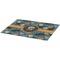 Vintage / Grunge Halloween Burlap Placemat (Angle View)