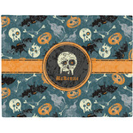 Vintage / Grunge Halloween Woven Fabric Placemat - Twill w/ Name or Text