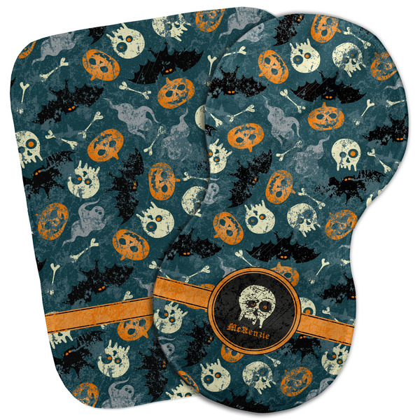 Custom Vintage / Grunge Halloween Burp Cloth (Personalized)