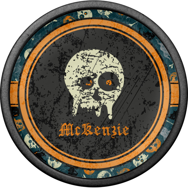 Vintage / Grunge Halloween Cabinet Knob - Black - Front