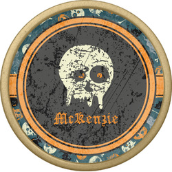 Vintage / Grunge Halloween Cabinet Knob - Gold (Personalized)