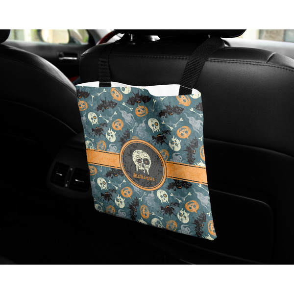 Vintage / Grunge Halloween Car Bag - In Use