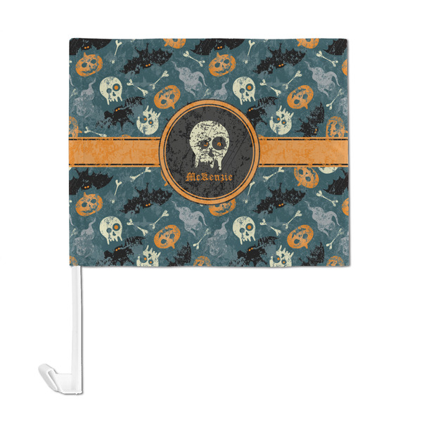 Vintage / Grunge Halloween Car Flag - Large - FRONT