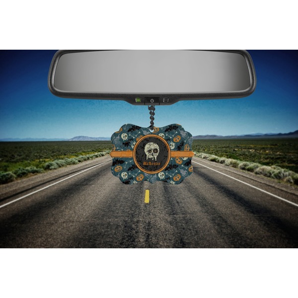 Vintage / Grunge Halloween Car Ornament (Road)