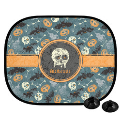 Vintage / Grunge Halloween Car Side Window Sun Shade (Personalized)
