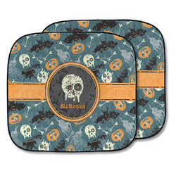Vintage / Grunge Halloween Car Sun Shade - Two Piece (Personalized)