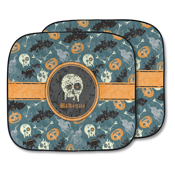 Custom Vintage / Grunge Halloween Car Sun Shade - Two Piece (Personalized)