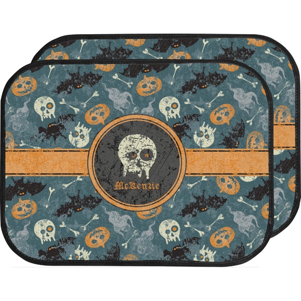 Vintage / Grunge Halloween Custom Car Floor Mats (Back Seat)